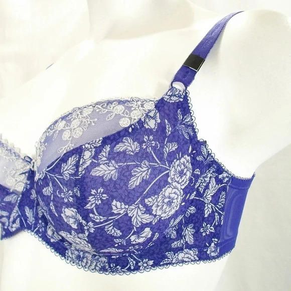 40D Paramour 115702 Sweet Revenge Full‎ Busted Bra Blue - Picture 4 of 10